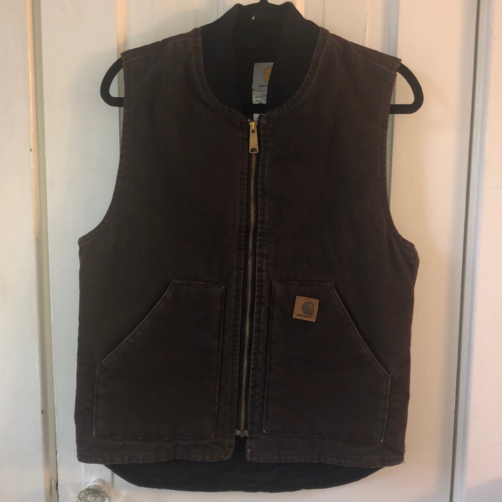 Brown Carhartt vest